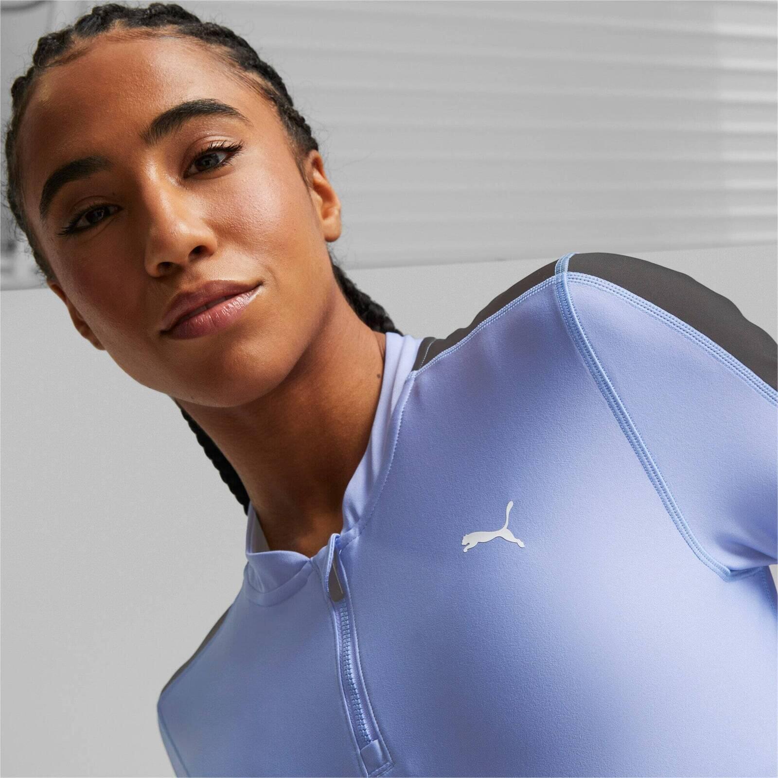 Chemisier Puma Fit Eversculpt 14 Zip, Bleu, Femmes 5/5
