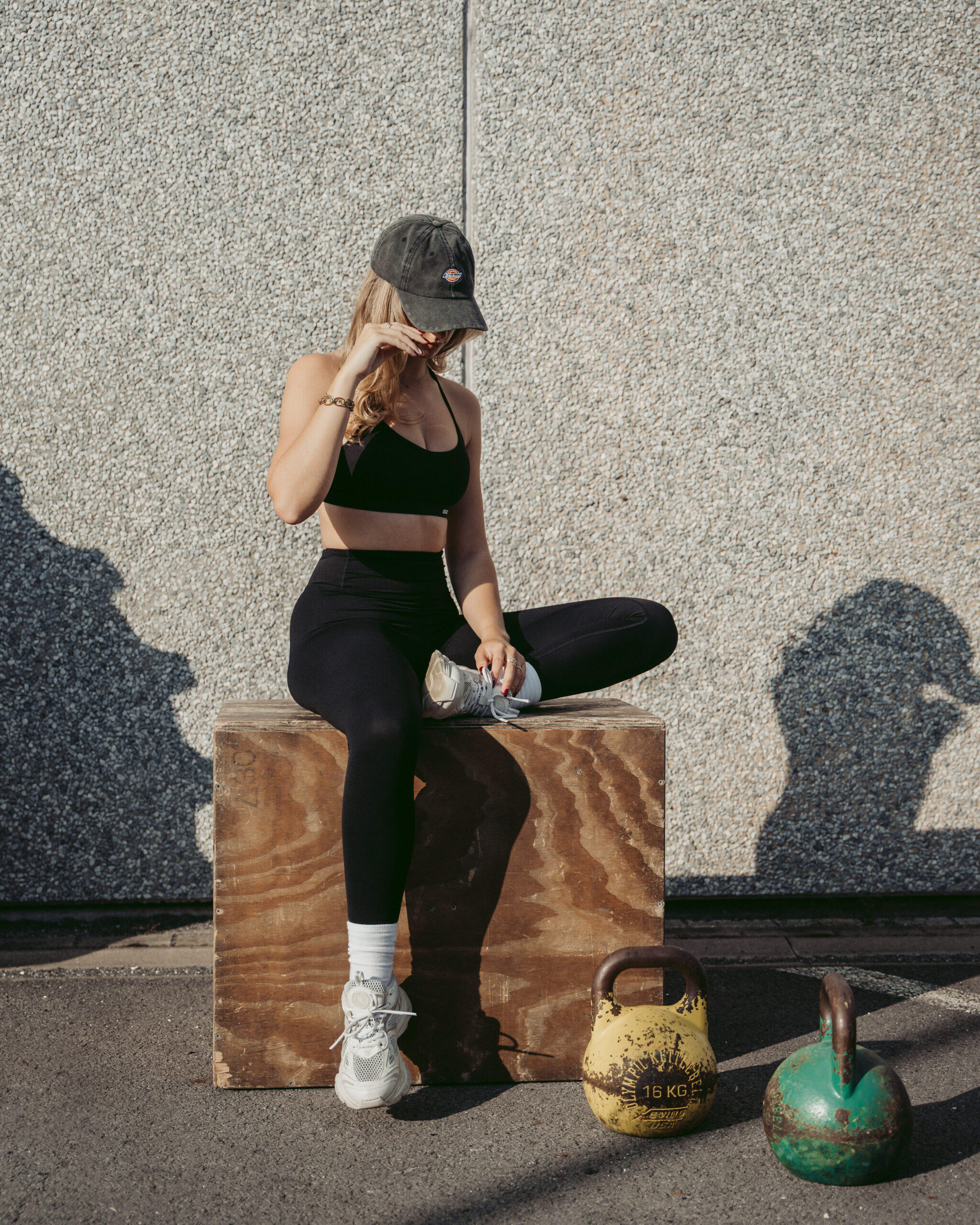 Dames LuxForm® legging met hoge taille voor fitness en pilates zwart 2/7