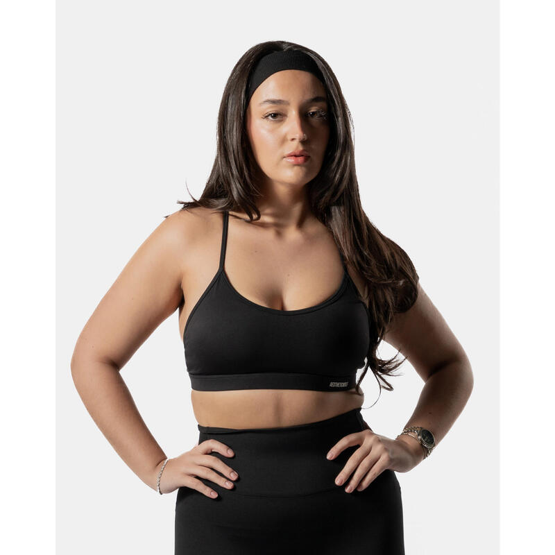 LuxForm Brassière de Sport Fitness Femme Noir - AW Active