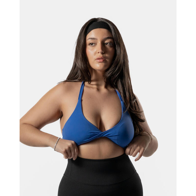 Twist Brassière de Sport Fitness Femme Bleu - AW Active