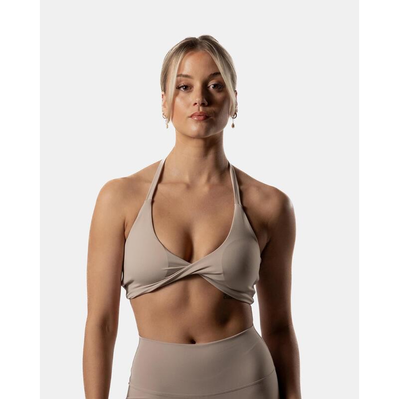 Twist Sportbeha Fitness Dames Beige Crème - Lichte Support - AW Active