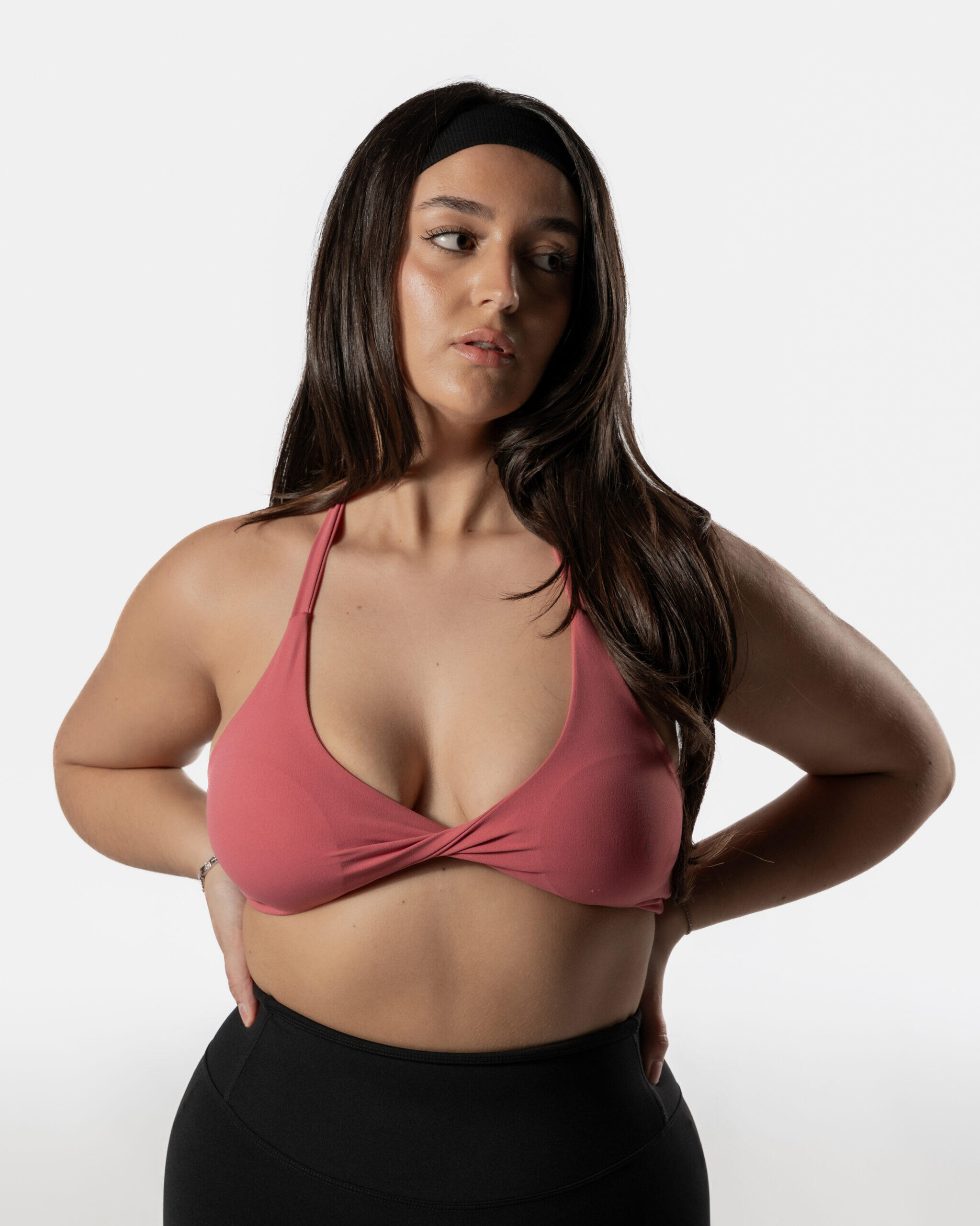 Reggiseno Sportivo Twist Fitness Donna Rosa - AW Active 6/6