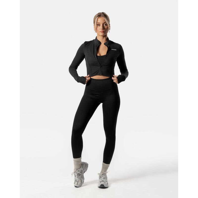 LuxForm Veste Zippée Fitness Femme Noir - AW Active