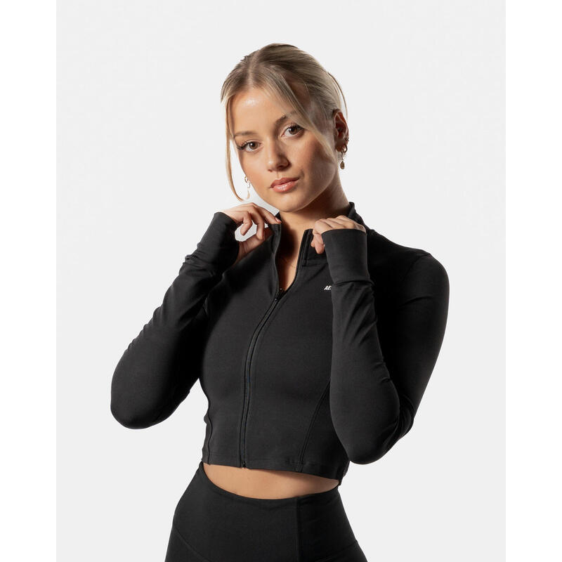 LuxForm Veste Zippée Fitness Femme Noir - AW Active