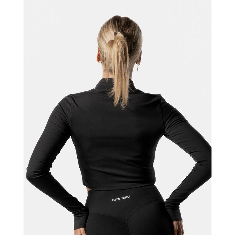 LuxForm Veste Zippée Fitness Femme Noir - AW Active