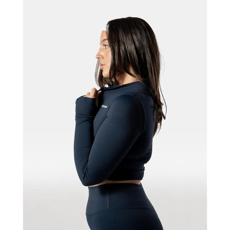 LuxForm Veste Zippée Fitness Femme Bleu Marine - AW Active