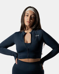 LuxForm Veste Zippée Fitness Femme Bleu Marine - AW Active
