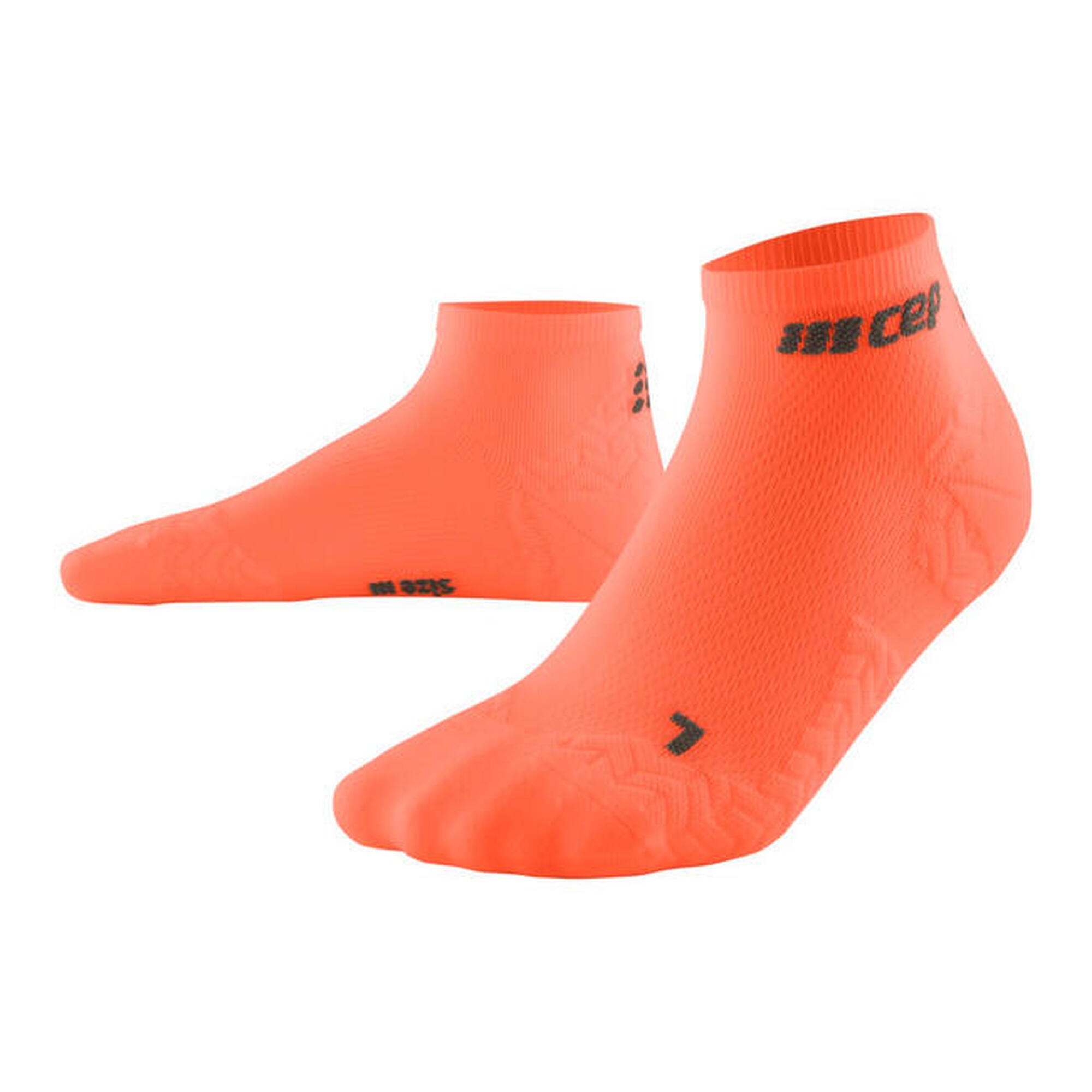 Sosete compresie peste glezna - ultralight socks low cut v3 - coral