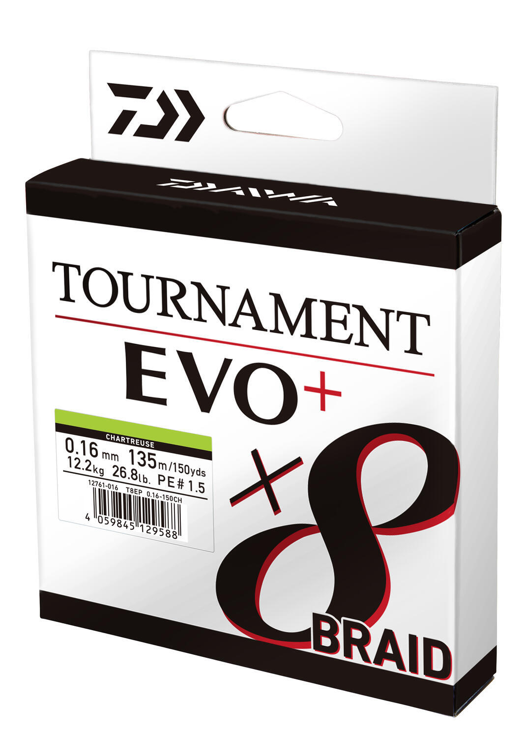 Daiwa Tournament X8 Braid EVO+  Chartreuse 135m 0.20 mm 18.0kg 2/2