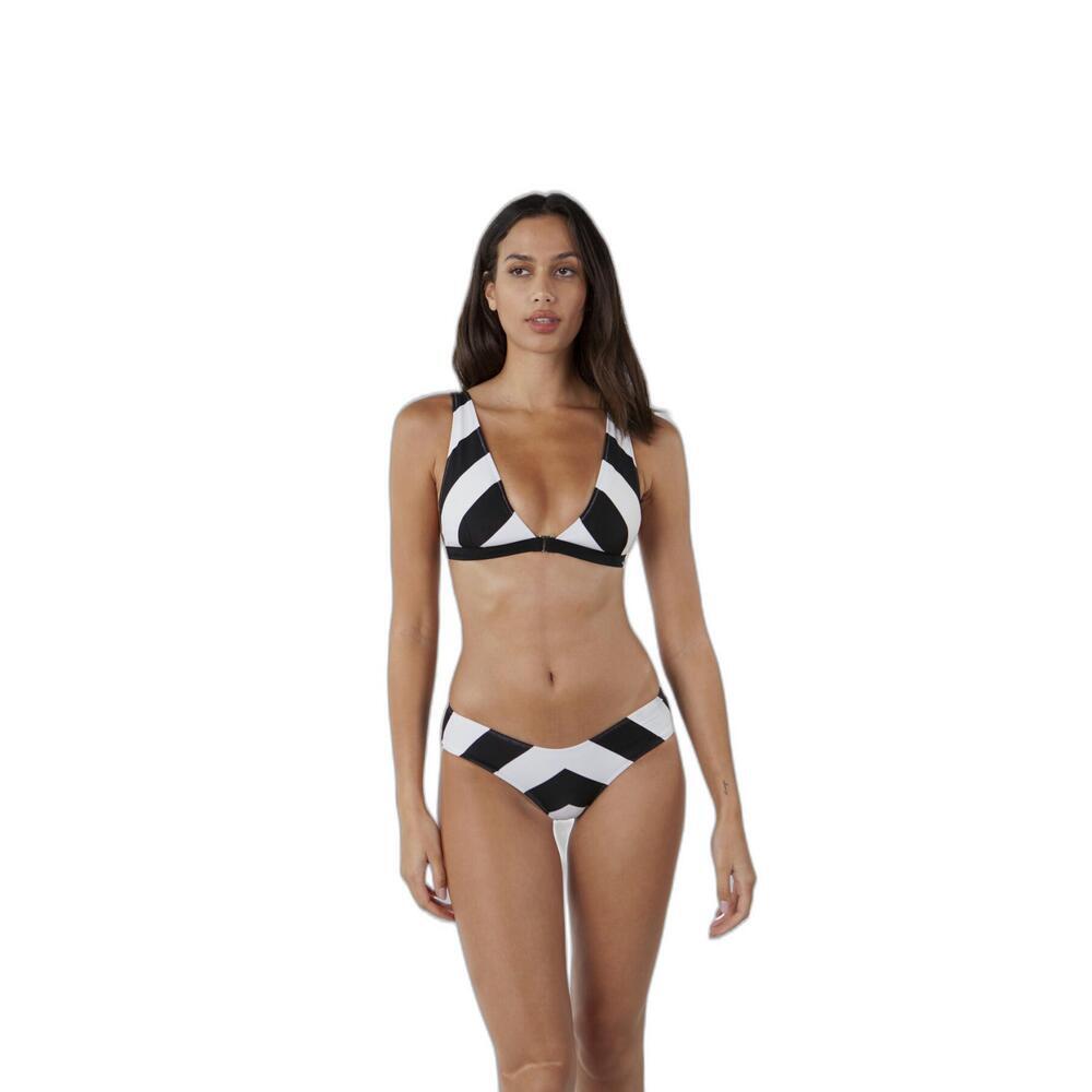 Braguita de bikini mujer Ellai High Cut Briefs a rayas 2/2