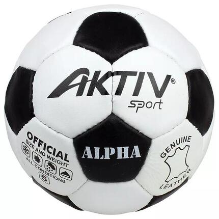 Fußball Aktivsport Alpha Leder Größe: 5
