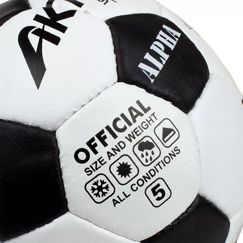 Piłka nożna Aktivsport Alpha skórzana, rozmiar: 5