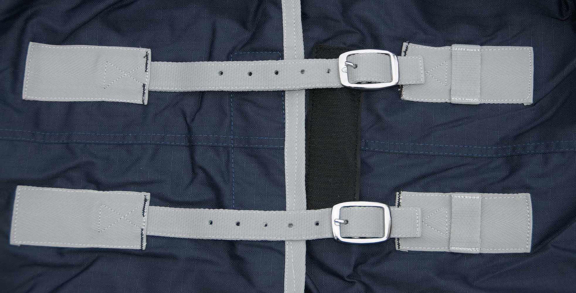 AMKA Outdoordecke Weidedecken Pferde 600 D 200 g Füllung dunkelblau 4/4