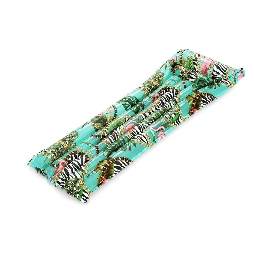 Colchoneta Inflável Fantasia Floral 183x69 cm para Praia e Piscina 5/7