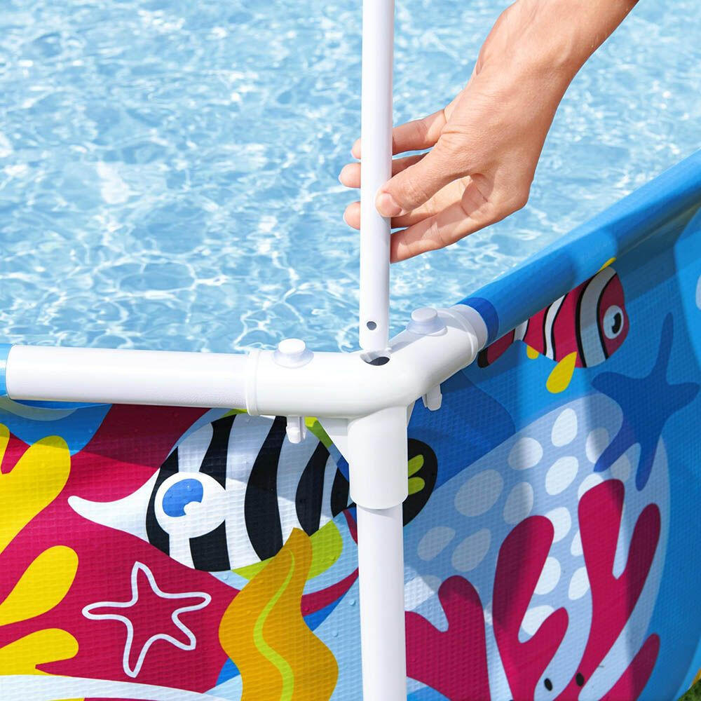 Bestway kinderzwembad steel pro uv careful bovengronds 183x51 cm 7/7