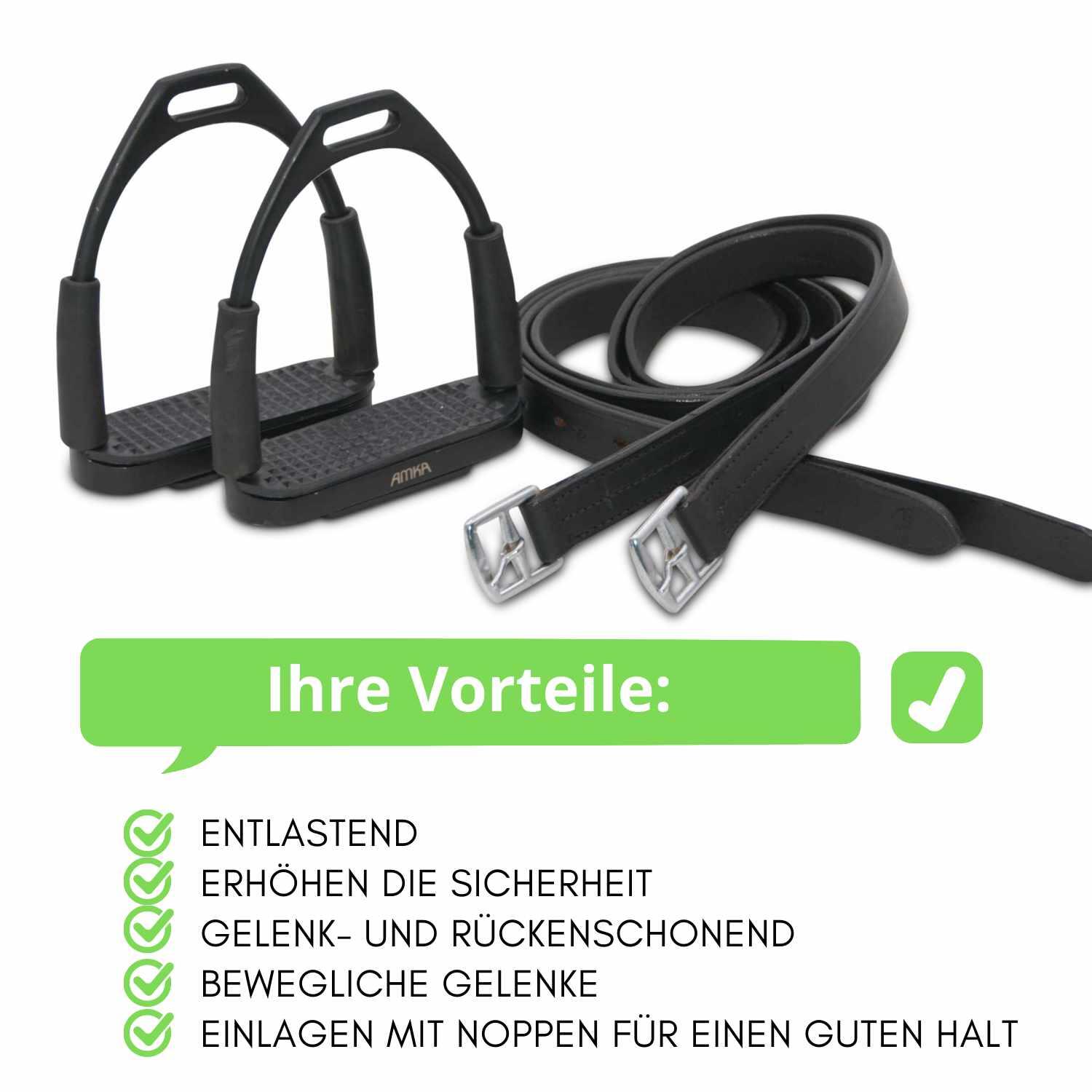 AMKA Steigbügel mit Steigbügelriemen 2/4