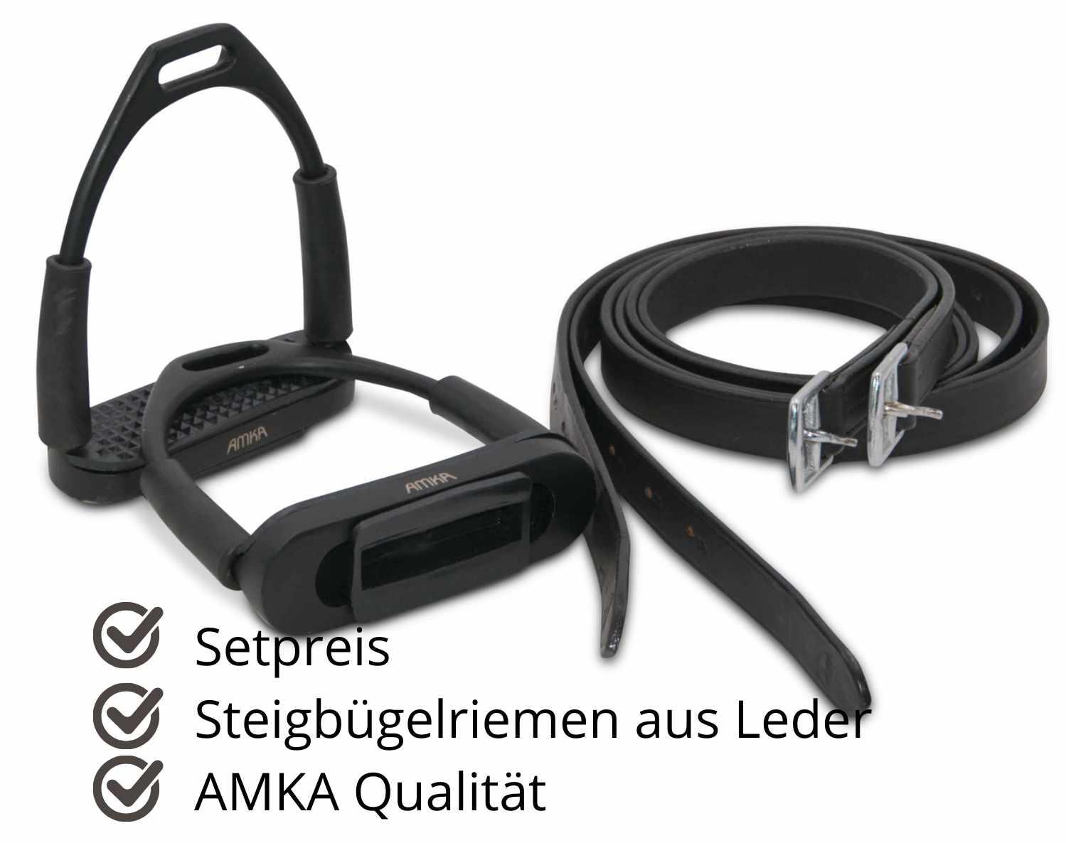 AMKA Steigbügel mit Steigbügelriemen 3/4