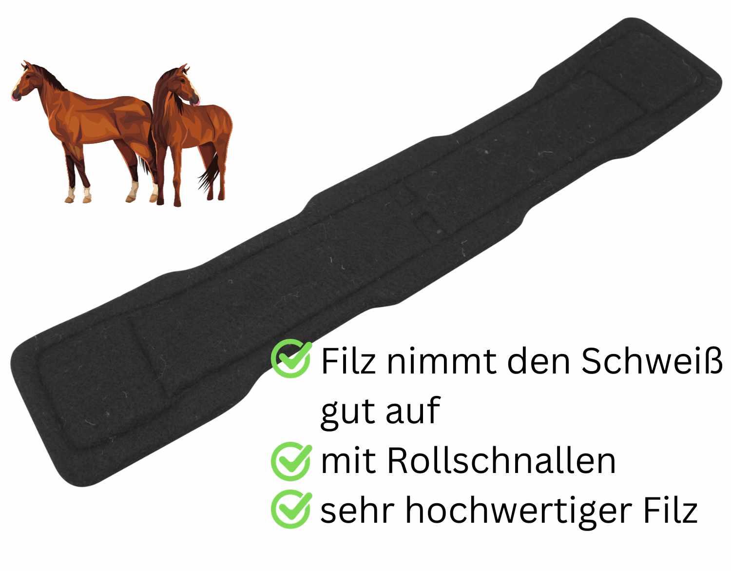 AMKA Filz Kurzgurt Dressurgurt 3/4