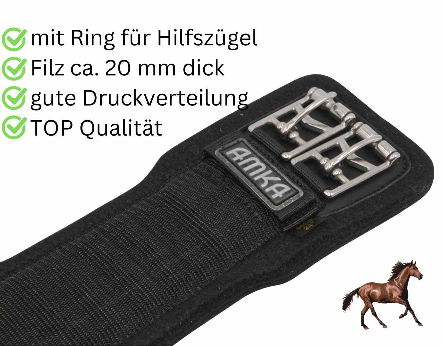 AMKA Filz Kurzgurt Dressurgurt 2/4