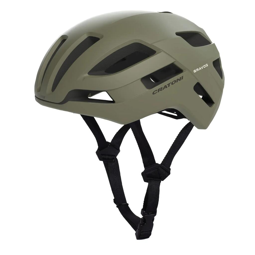Gravel - Gravoq Bike Helmet, Matte Khaki Finish