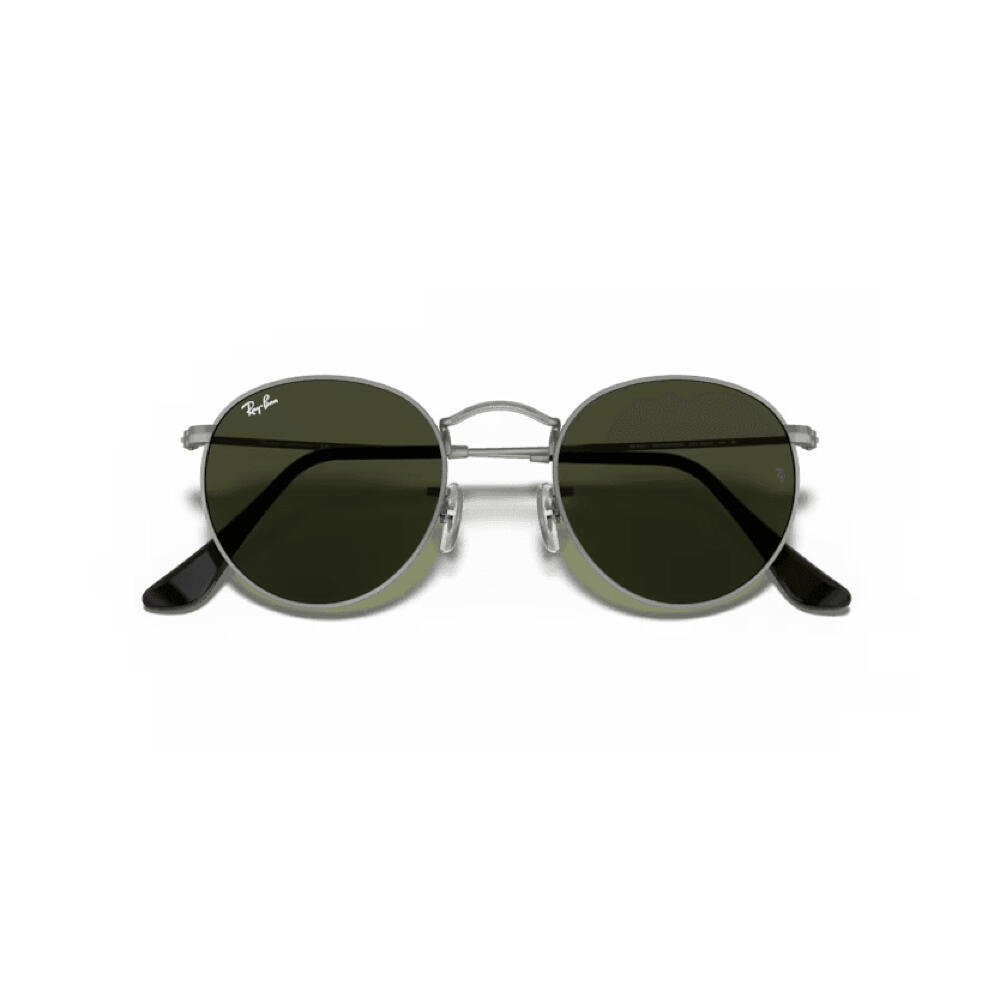 Lunettes de soleil rondes en métal argenté Ray Ban RB3447 5/6