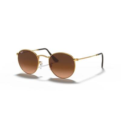 Ray Ban RB3447 runde goldene Sonnenbrille aus Metall