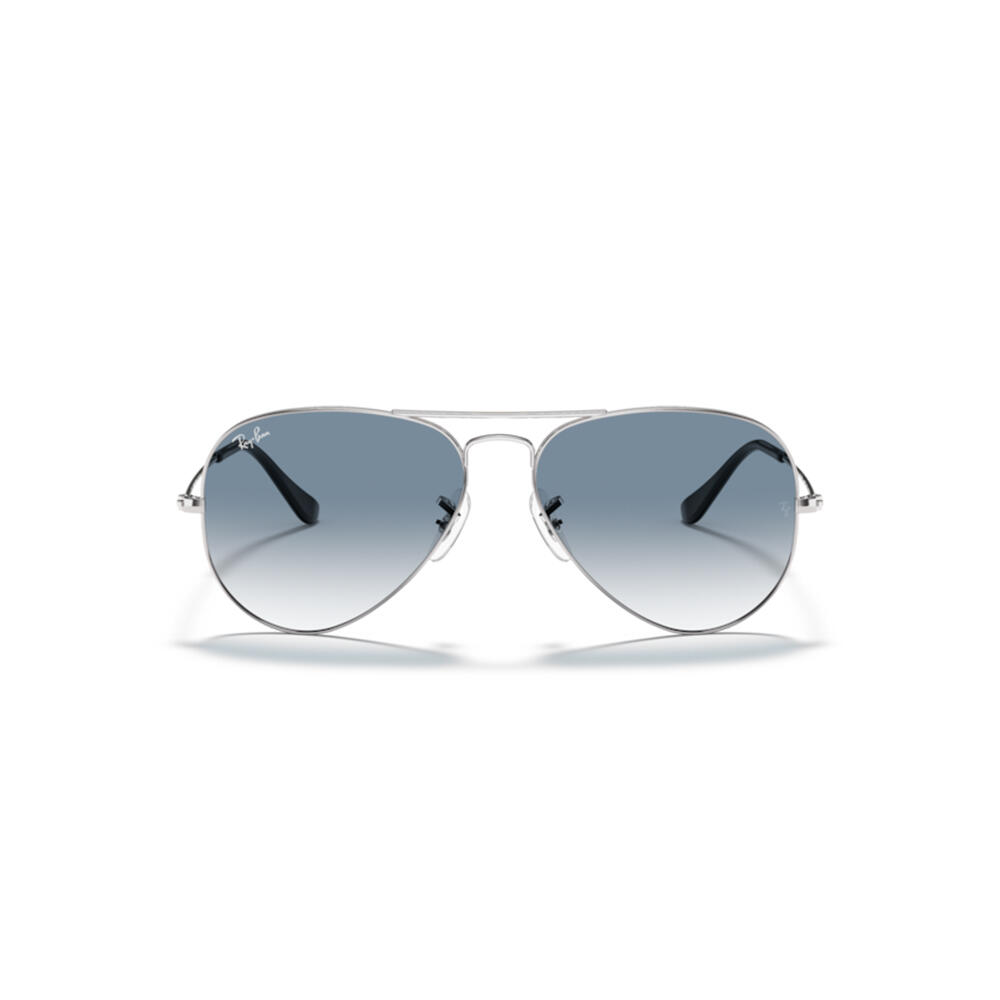 Lunettes de soleil Ray Ban RB3025 Aviator argentées 2/7