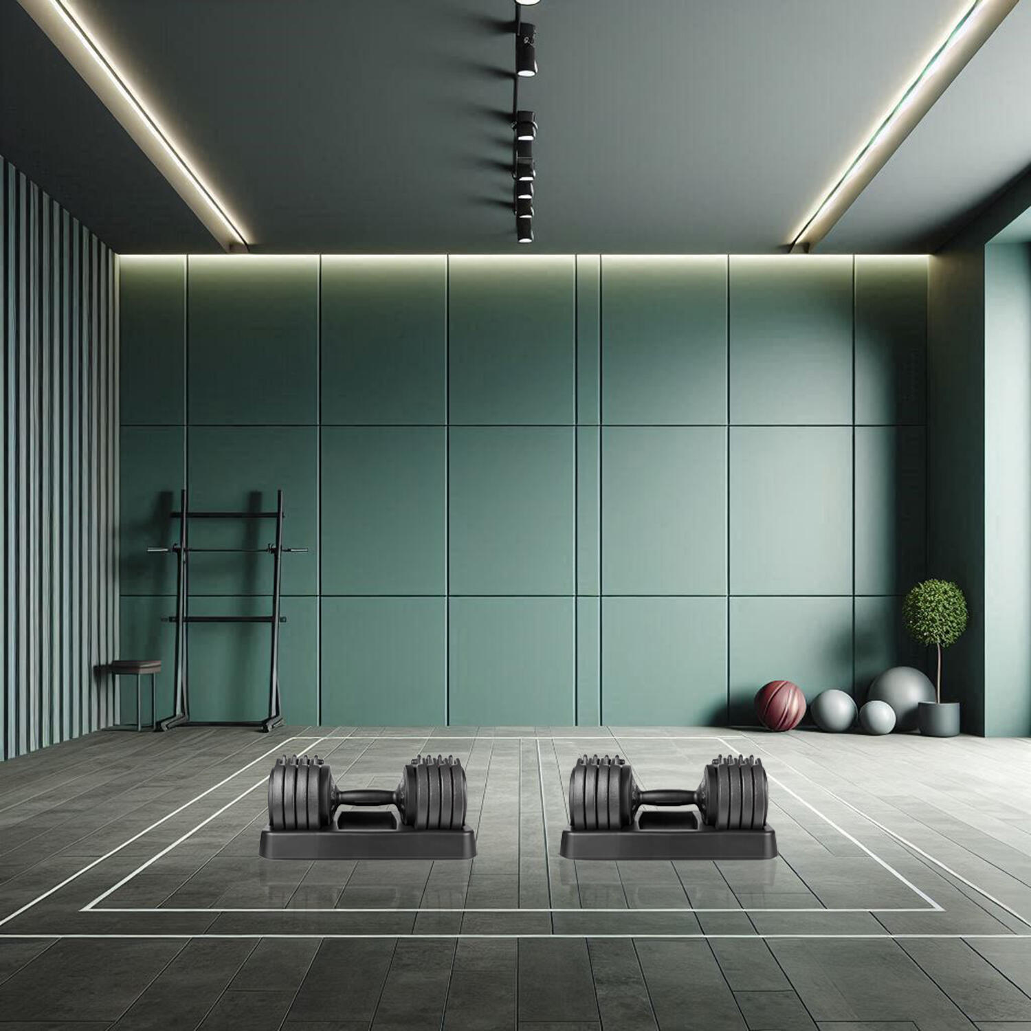Haltères réglables 25Kg. Fitness House (paire) 2/6