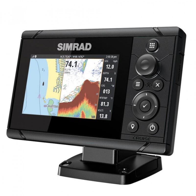 Sonda de pesca Simrad Cruise 5" 83/200 kHz Sonda GPS Plotter