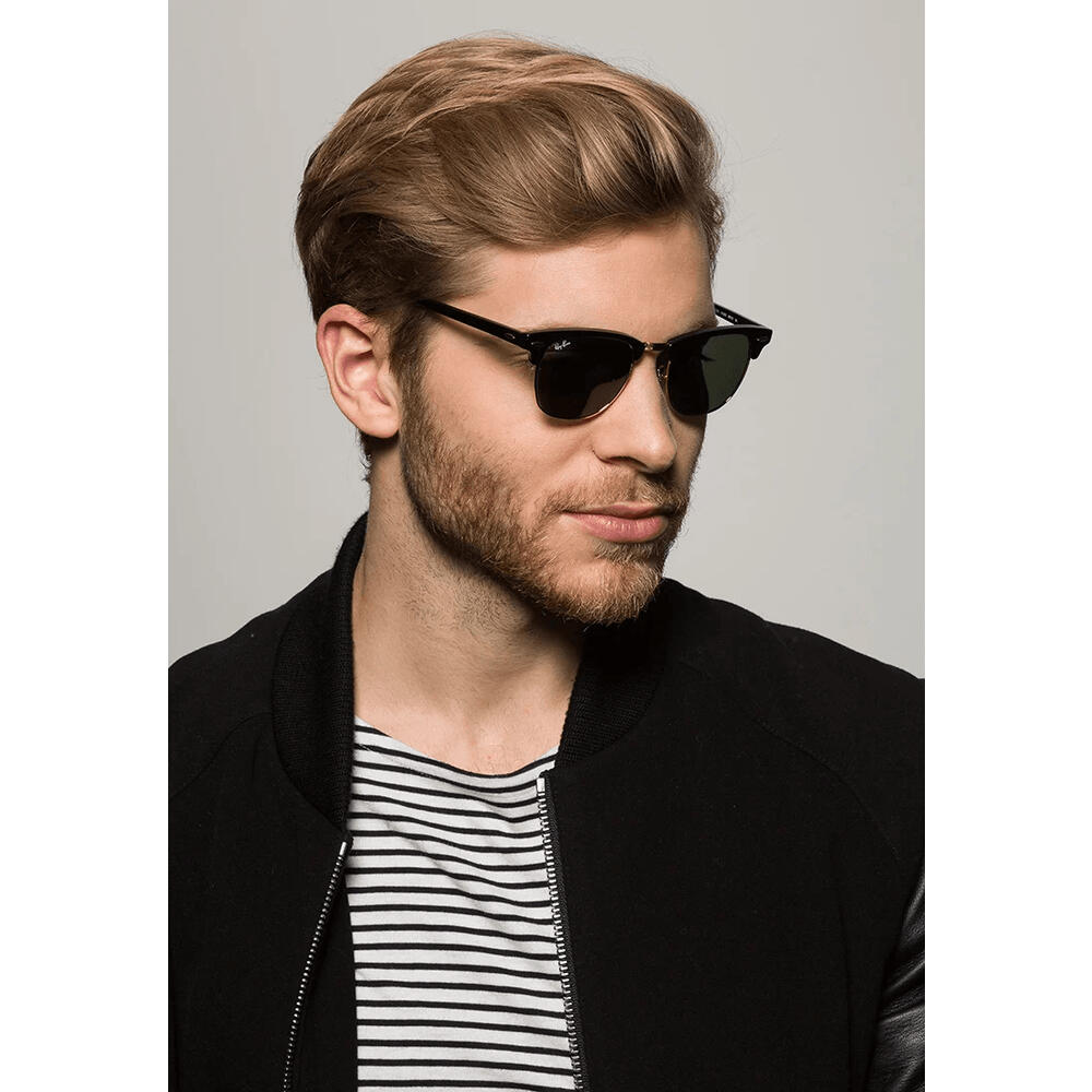 Occhiali da sole Ray Ban RB3016 Clubmaster neri 6/6