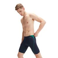 Speedo hyper boom splice jammer - marineblauw/junglegroen - uk maat 26