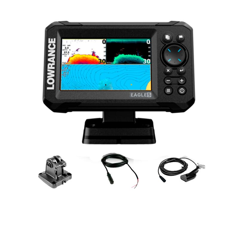 Lowrance Eagle 5 com transdutor HDI 83/200 CHIRP/Downscan