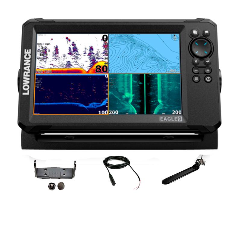 Lowrance Eagle 9 com Transductor de popa TripleShot HD