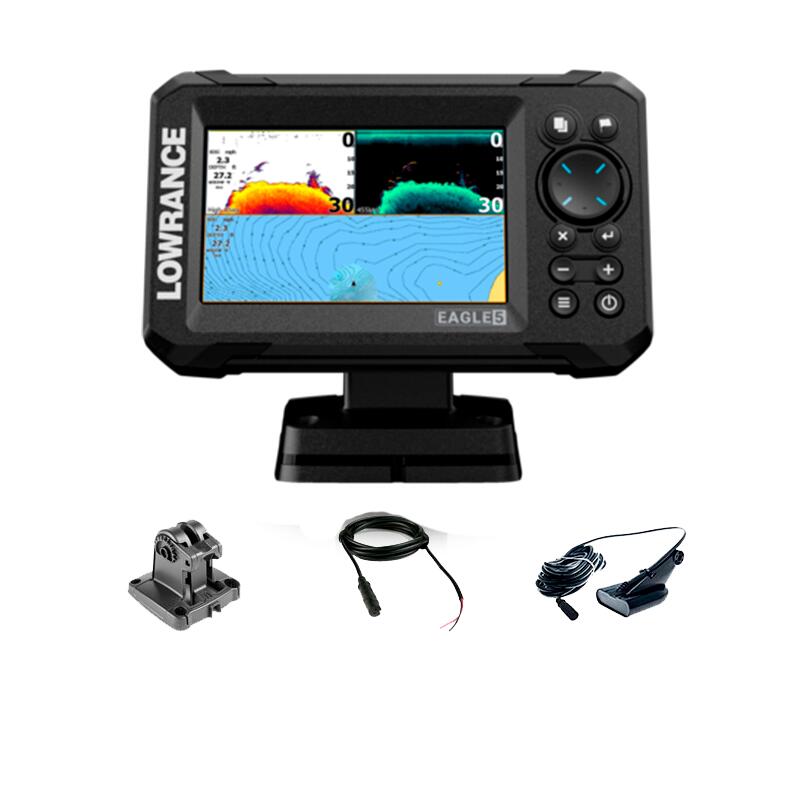Lowrance Eagle 5 com transdutor HDI 50/200 600w. CHIRP/DownScan