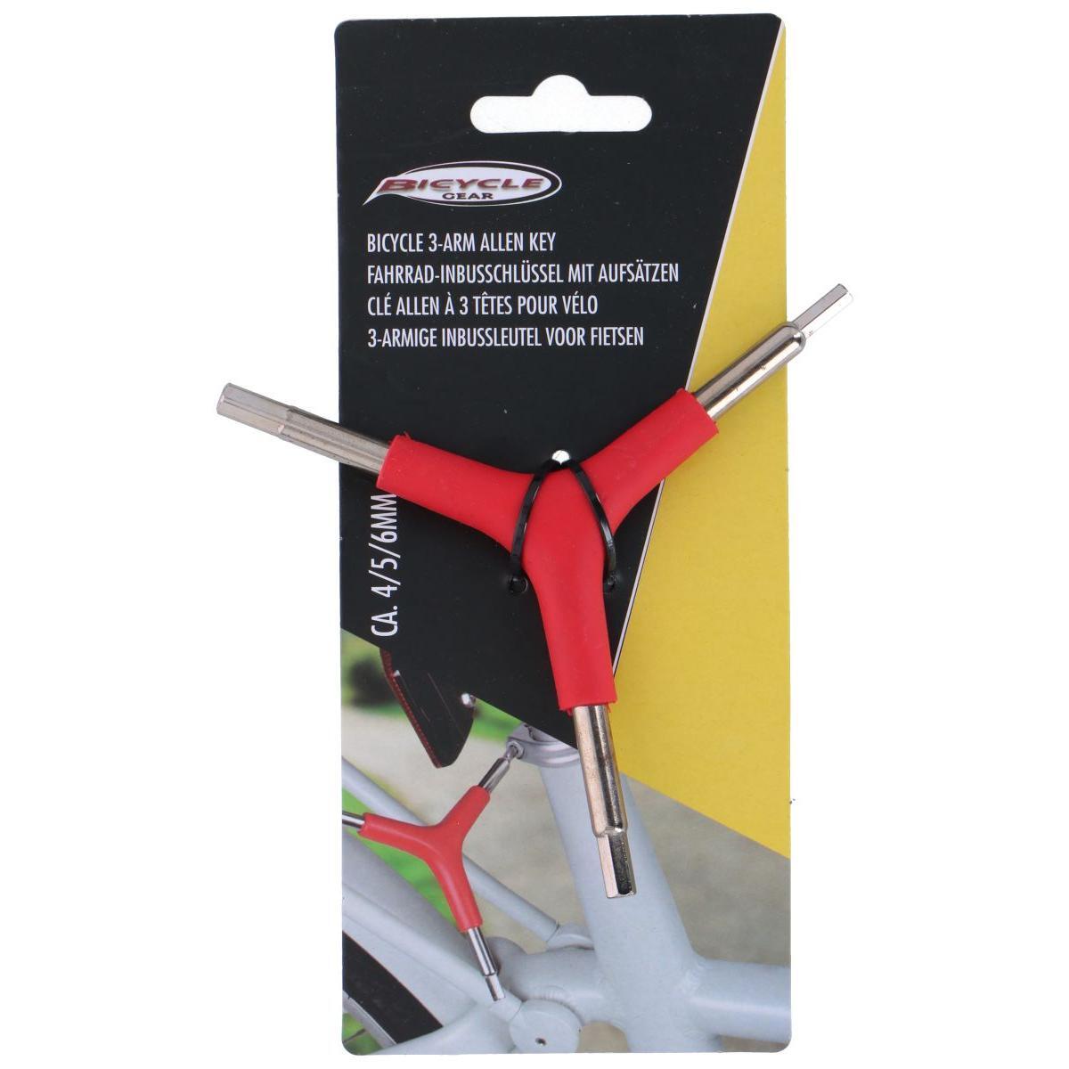 Klucz inbusowy rowerowy Bicycle Gear trójramienny 4/5/6mm 3/3