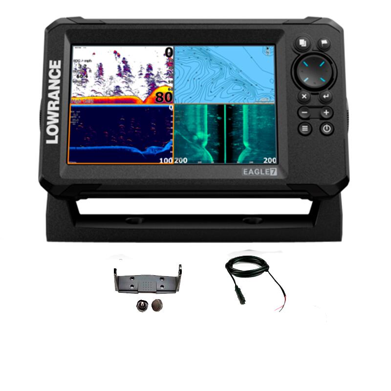 Lowrance - Eagle 7 Traceur De Cartes - Combiné Sondeur Gps - Noir - Taille Unique - Decathlon