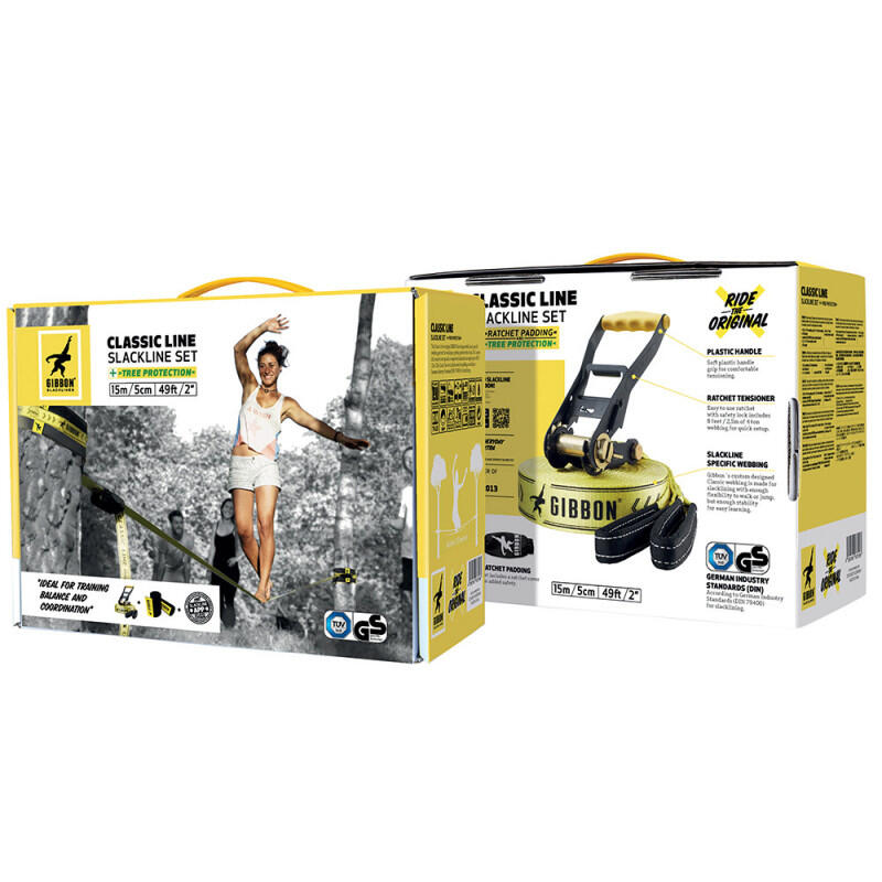 Set di slackline Gibbon Classicline Treewear 2/7
