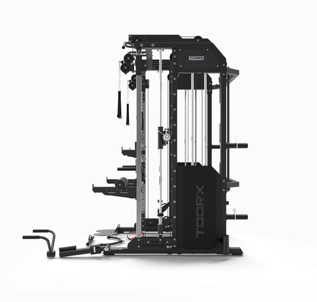 Multi Power Rack Asx 5000 - Dupla polia, Smith, Hip e Rack 2/4
