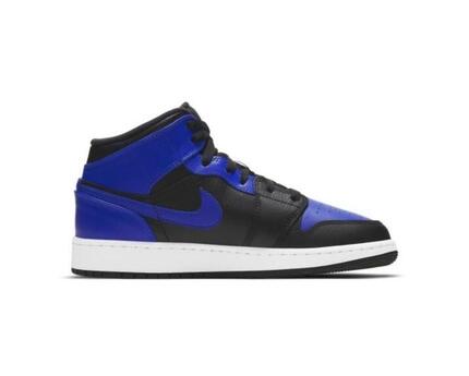 Zapatillas Air Jordan 1 Mid Hyper Royal Tumbled Leather