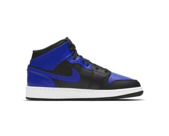 Zapatillas Air Jordan 1 Mid Hyper Royal Tumbled Leather