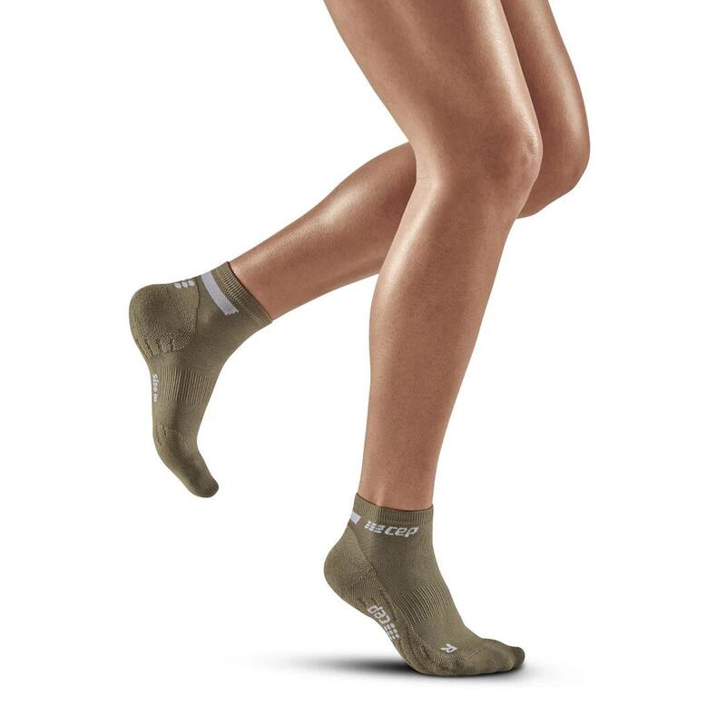 Sosete compresie scurte femei The Run W Socks Low Cut - verde inchis maslina gr…