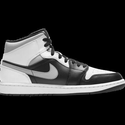 Chaussures - basket - homme - air jordan 1 mid - blanc/gris/noir