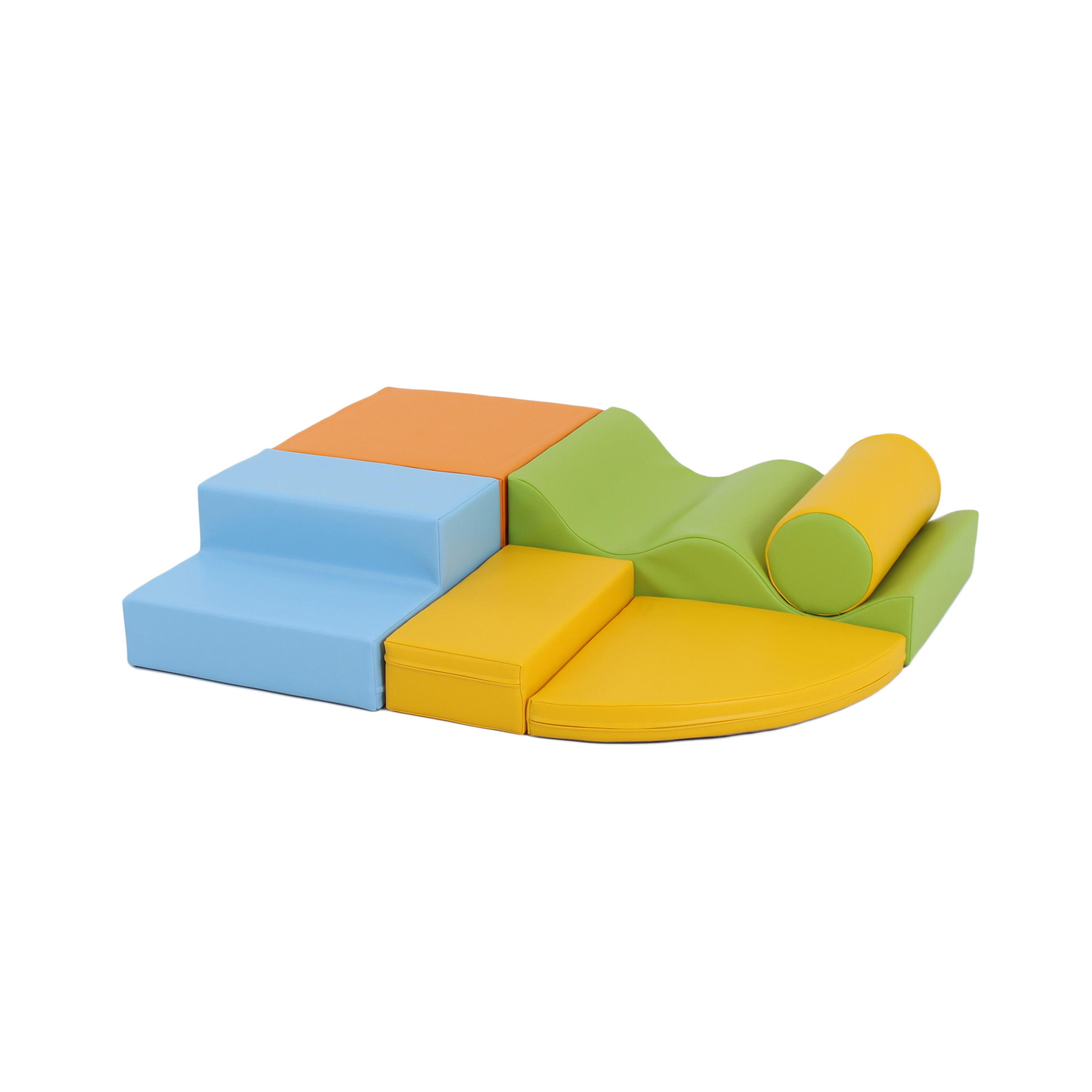 LEG&GO Softbausteine, Softplay Spielset Explorer, helles multicolor