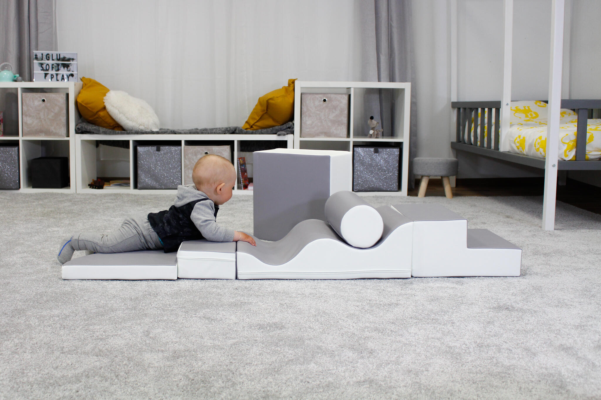 Blocs de Construction en Mousse Explorer, gris 2/7