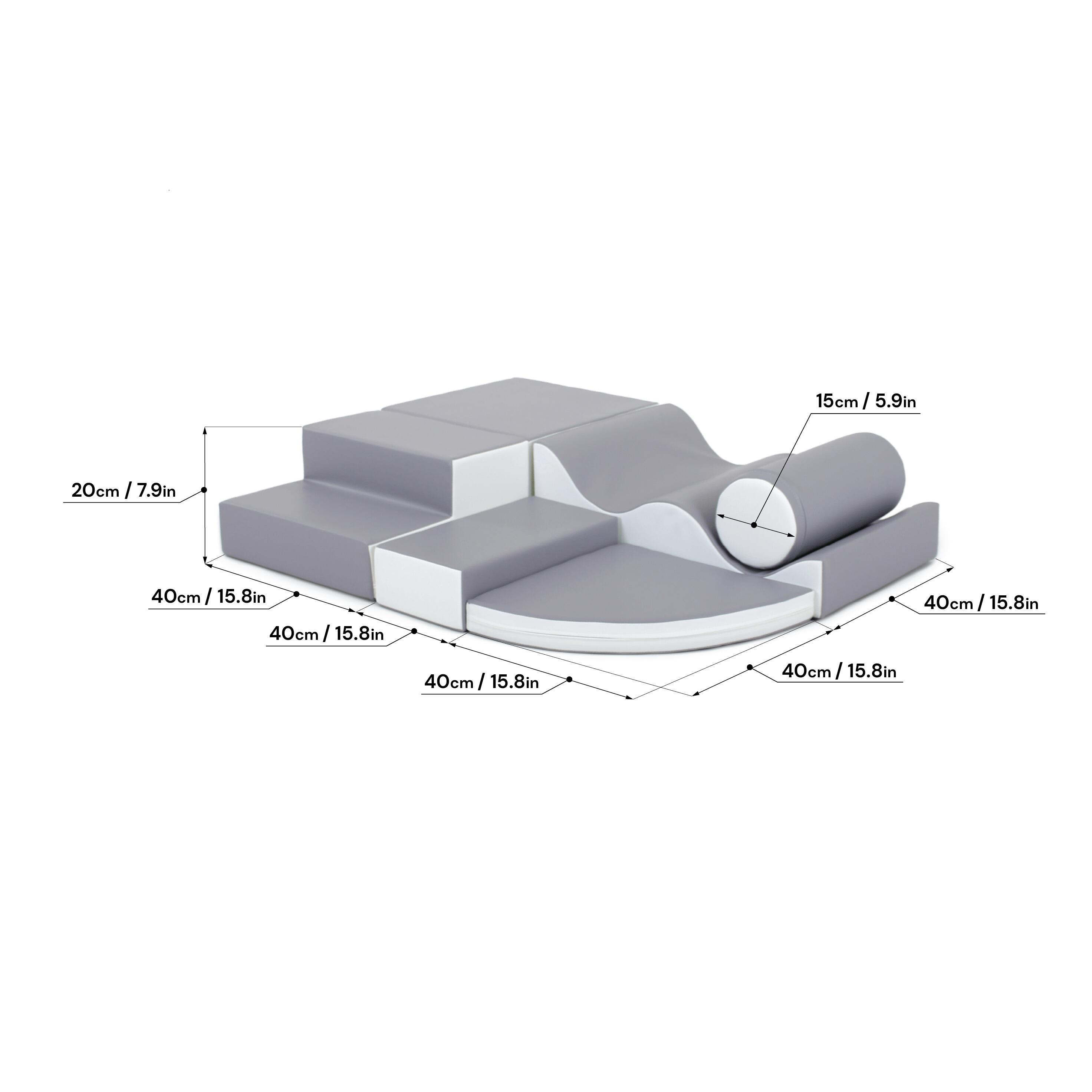 Blocs de Construction en Mousse Explorer, gris 7/7
