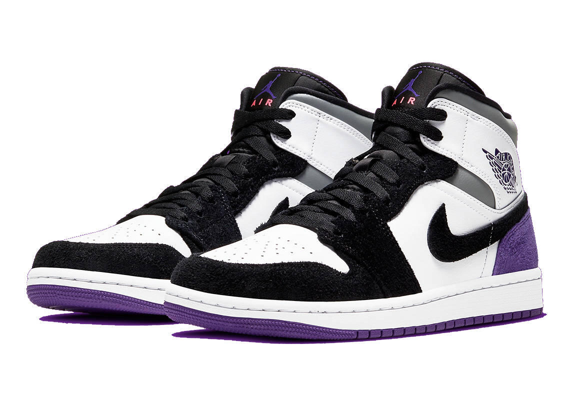 Air Jordan 1 Mid SE Varsity Purple - Taille : 42 EU 4/7