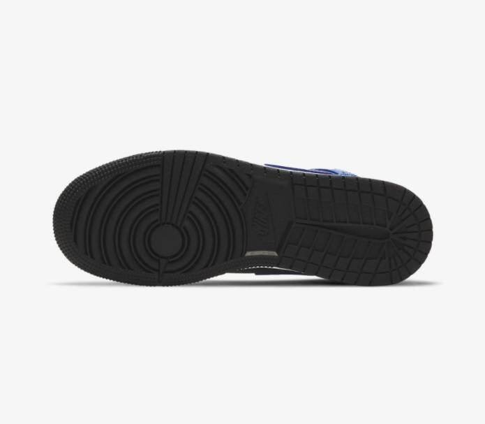 Air Jordan 1 Mid Hyper Royal Tumbled Leather 4/7