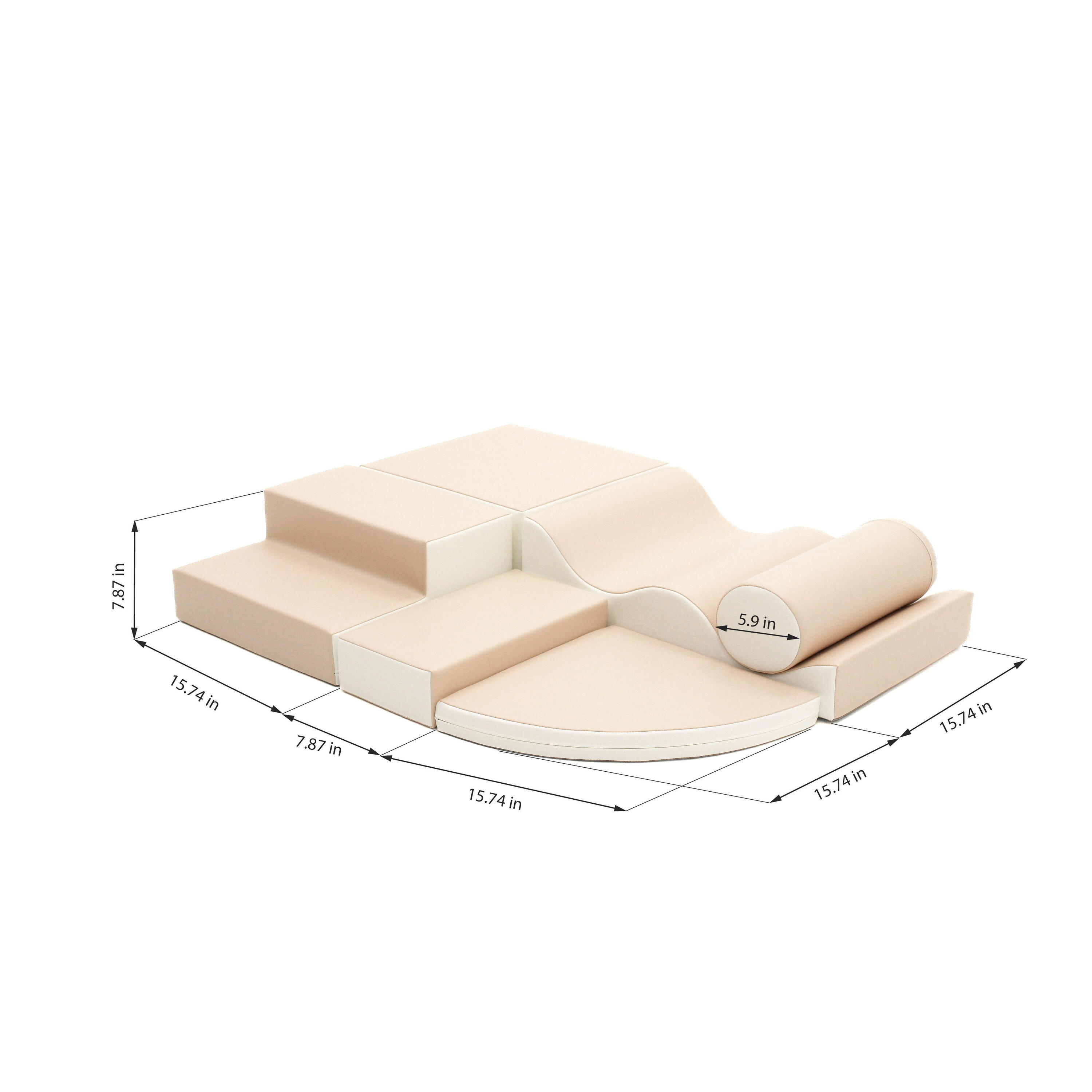 Blocs de Construction en Mousse Explorer, beige 7/7