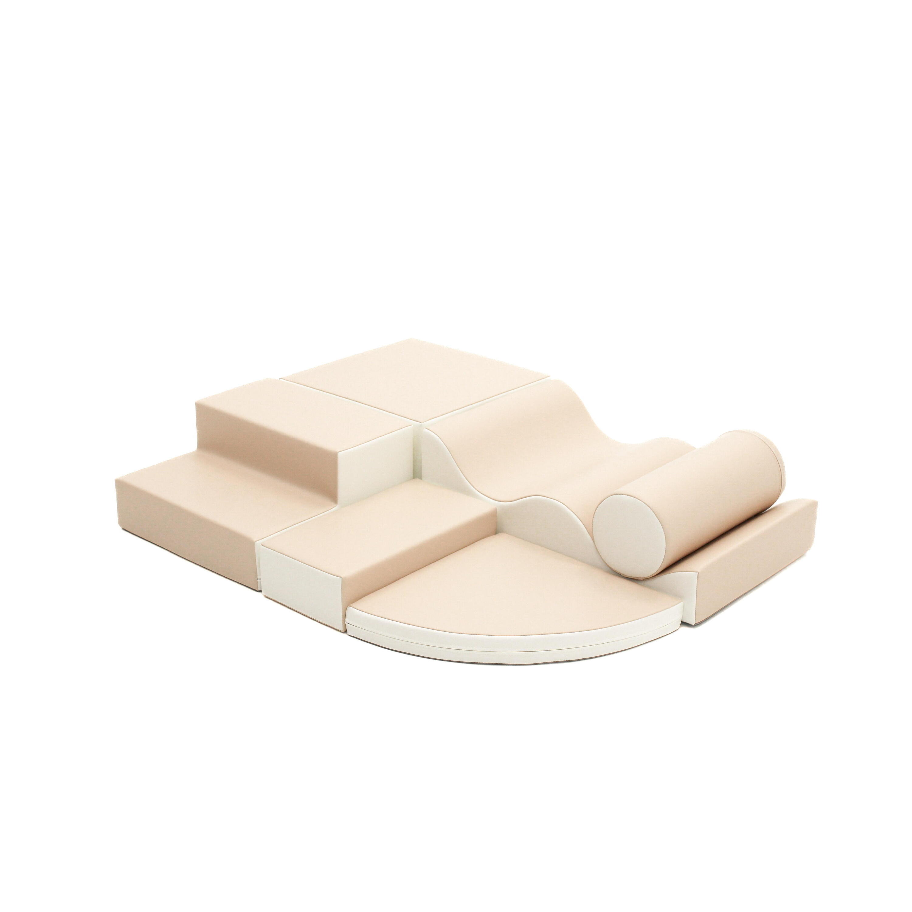 LEG&GO Softbausteine, Softplay Spielset Explorer, beige