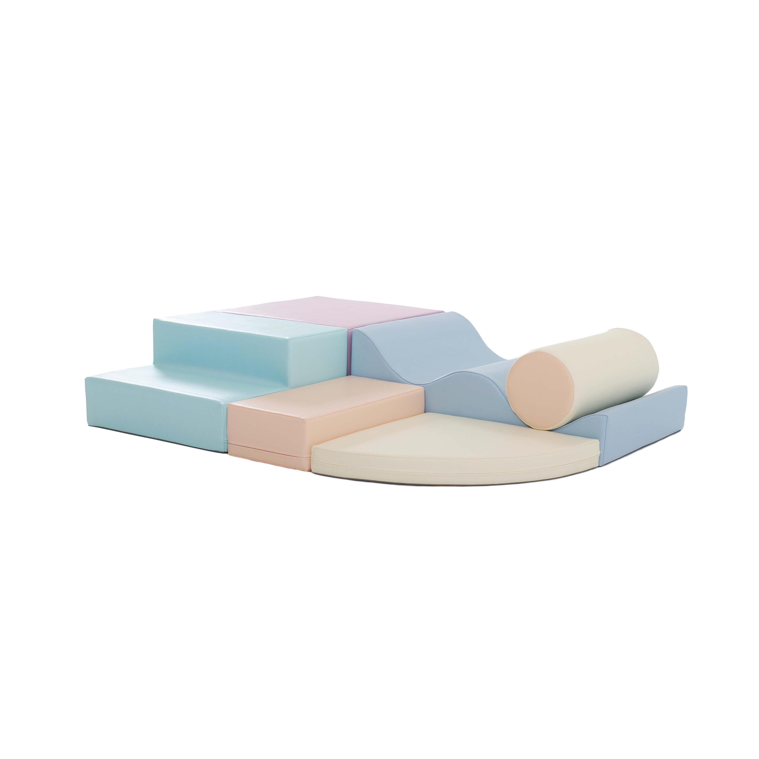 LEG&GO Softbausteine, Softplay Spielset Explorer, pastell